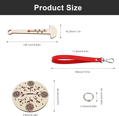 MYLERCT Porte-Fil en Bois, Support de Pelote de Laine de Fil en Bois de Style Nordique, Porte Fil Bobine Poignet, Évite Les Enchevêtrements et Le Désalignement du Fil, pour Les Amateurs D'artisanat - Nail Gallerys