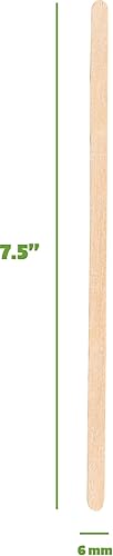 Lot de 1000 agitateurs à café en bois 19,1 cm – Bâtonnets mélangeurs en bois - Nail Gallerys
