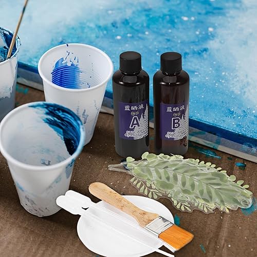 VILLFUL 1 Ensemble De Matériel De Cyanotype, Kit De Bricolage De Cyanotype, Kit De Peinture De Cyanotype, Matériel De Peinture Traditionnel, Fournitures De Bricolage Pour La Maison, - Nail Gallerys