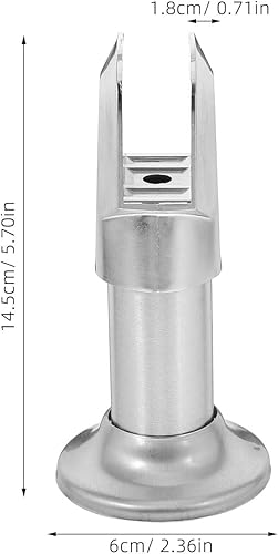 VILLFUL Lot de 4 pieds de support en acier inoxydable pour toilettes publiques - Supports robustes et durables pour cloisons de toilettes - Inoxydable et stable - Nail Gallerys