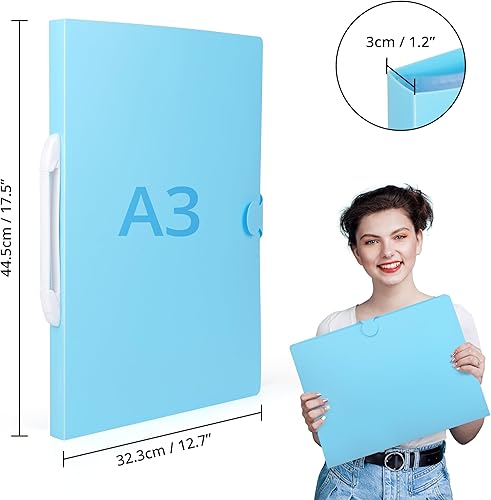 Winter Shore Livre Diamond Painting Rangement [30 Pages] - Pochette Dessin A3 avec 30 Pochettes en Plastique Transparent, 60 Vues - Rangement Broderie Diamant - 44,5 x 32,3 cm - Nail Gallerys