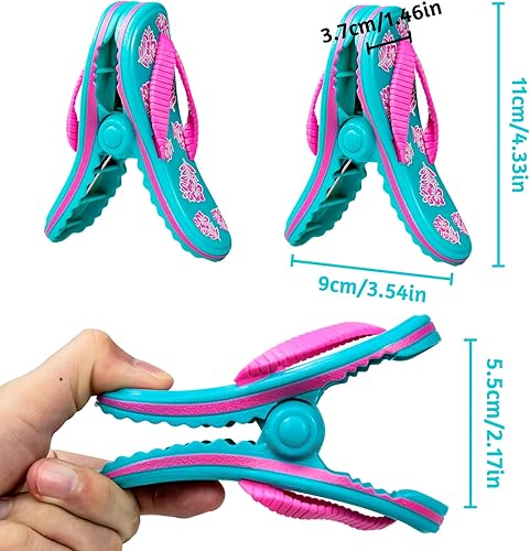 Lot de 2 pinces à serviette de plage, pinces à linge portables pour chaise de plage, terrasse, piscine, bateau, croisière, chaise longue - Nail Gallerys