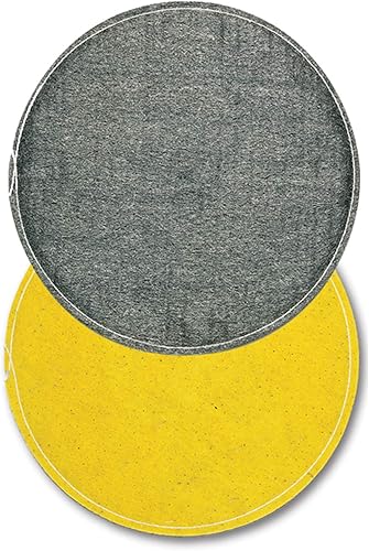 Disque pour polisseuse DURALIT, disque pour sols en acier inoxydable avec support, disque en laine d'acier inoxydable, diamètre 430 mm, prêt à être appliqué au disque glisseur, idéal pour cristalliser - Nail Gallerys