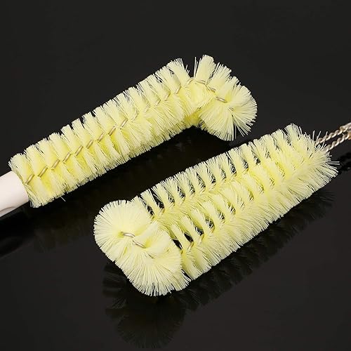 TAGVO Paquet de 2 Brosses de Nettoyage pour Bouteilles, Goupillon des Bouteilles pour Laver Le Verre à vin, Les tuyaux, Cuisine et Maison Brosse Bouteille - Nail Gallerys