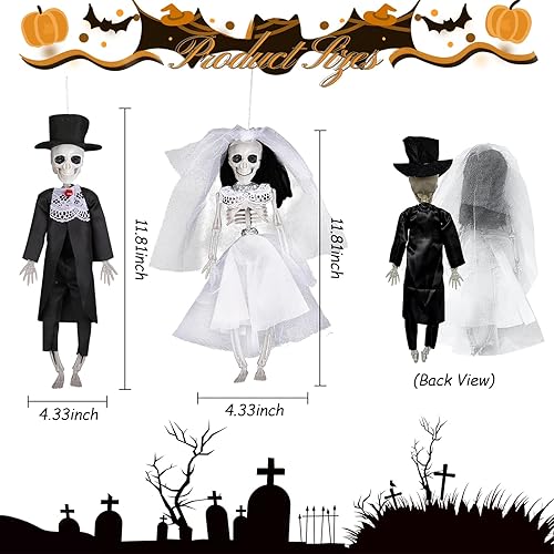 JWTRSVTY Lot de 2 squelettes à suspendre pour Halloween, 30 cm, décoration d'Halloween, pour Halloween, extérieur et intérieur, jardin, fête, maison hantée - Nail Gallerys
