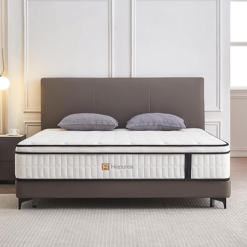 Hiepunos Matelas 90x200x26 cm, Épaisseur 26cm, Hybride Matelas en Mousse à mémoire de Forme à Ressorts ensachés Indépendants, 7 Zones de Confort, H3 H4 Moyenne Ferme, Durable, Soutien Parfait - Nail Gallerys