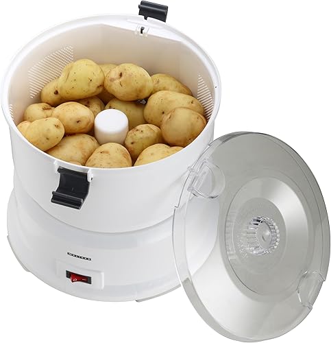 MELISSA 16220008 Éplucheur de pommes de terre électrique avec essoreuse à salade Blanc Capacité 1 kg 85 W - Nail Gallerys