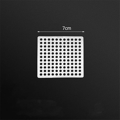 Besshepplo Siphon de sol en acier inoxydable, couvercle carré anti-odeur, grand siphon de douche, remplacement efficace des cheveux (9,2 cm) - Nail Gallerys