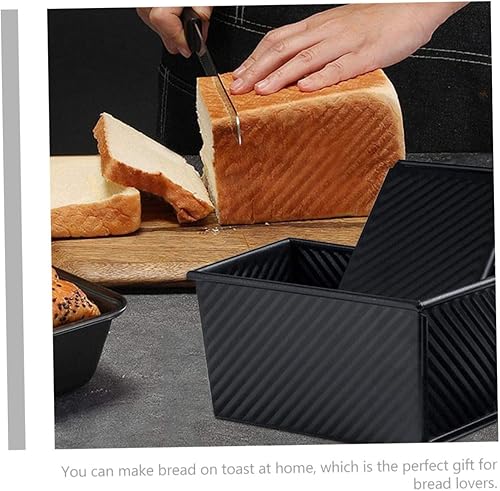 Cabilock Moule À Pain Acier Au Antiadhésif Avec Couvercle Moule À Toast Ondulé Pour Cuisson À Domicile Pain Et Gâteaux - Nail Gallerys