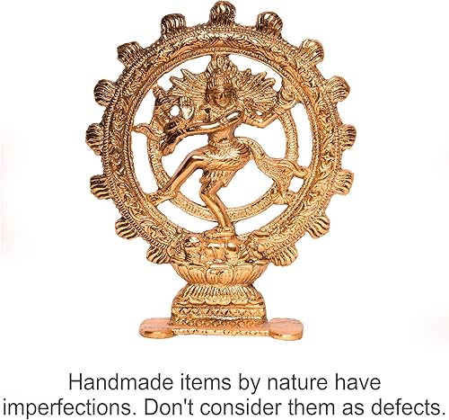 Wonder Care Natraz Statue sculptée_Dancing Shiva_ dans Les moindres détails en Finition Ivoire Antique – | Décoration intérieure_Mandir_Gift_Idol du Dieu Hindou_Shiv_Ntraj_Statue_in - Nail Gallerys