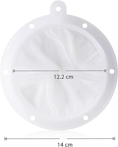Kalave Passoire alimentaire de 14 cm - Sans BPA - 200 mailles - Compatible avec les entonnoirs de 13 cm - Pour filtrer les huiles, le café, le thé, le jus, le vin - Nail Gallerys