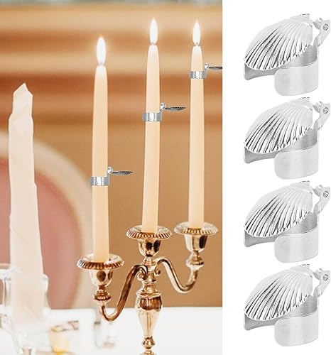 Extincteur de lumière, bouchon lumineux avec motif de coque métallique résistant à la chaleur, compact et automatique, élégant pour la maison (argent) - Nail Gallerys