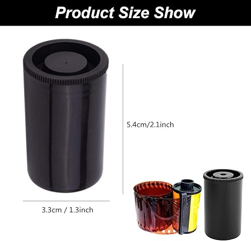 Boîtes en Plastique Noir Miniatures avec Couvercles,Boîtes de Pellicule Photo Étanche,Boite Pellicule Photo Rangement,pour Activités Scientifiques, Petits Objets, Boîtes à Pellicules,20 Pièces - Nail Gallerys