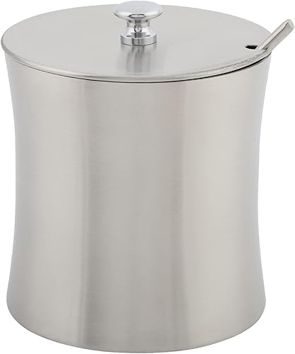 Sucre en Acier Inoxydable, Sel, Poivre, Assaisonnement, Pot à Condiments, Bol, Gadgets à épices, Preuve avec Cuillère à Couvercle - Nail Gallerys