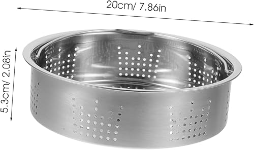 CIYODO Panier Vapeur Pour Cuiseur À Riz 20 Cm En Acier Inoxydable Pour Œufs Fruits De Mer Et Légumes - Nail Gallerys