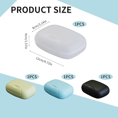 YSJCHEBS Lot De 4 Porte-Savon De Voyage, Porte-Savon Anti-Fuite, Porte-Savon Portable, Boîte De Protection du Savon, Porte-Savon De Salle De Bain, Les Voyages Et Les Voyages d'affaires - Nail Gallerys