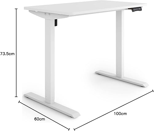 ESMART ETX-121GM 140x70cm Décor érable Bureau Ergonomique Assis-Debout Réglable électriquement en Hauteur 73,5-123,5 cm 3 x Mémoire Rappel d'activité Démarrage/arrêt en Douceur Montage Rapide - Nail Gallerys