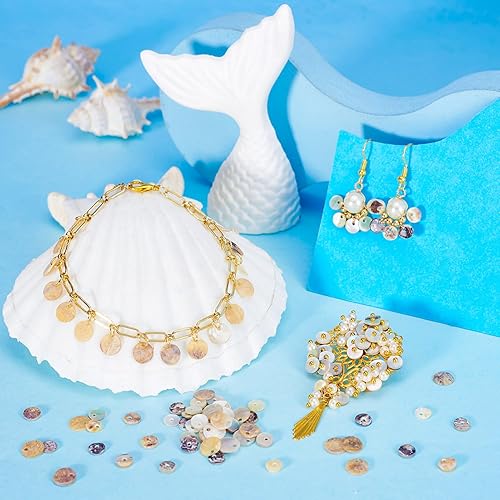 Crafans Pendentifs en coquillage d'Akoya naturel en nacre pour la fabrication de bijoux - Nail Gallerys