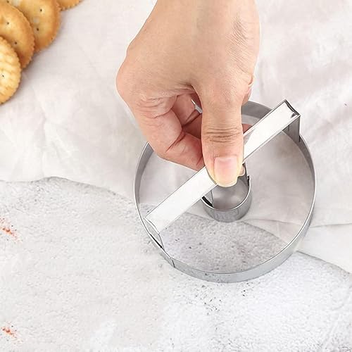 Space Home - Emporte-Pièce - Moule à Beignets - Emporte-Pièce - Presse à Beignets - Moule à Biscuits - Acier Inoxydable - Nail Gallerys