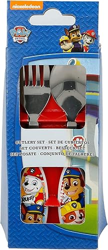 La Pat Patrouille Ensemble de couverts avec fourchette et cuillère - Nail Gallerys