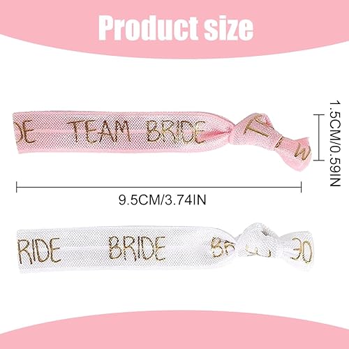 16 Pièces Bracelets pour Enterrement de Vie de Jeune Fille Mariée Décorations Accessoires de Soirée Entre Filles 1 Bride & 15 Team Bride - Nail Gallerys