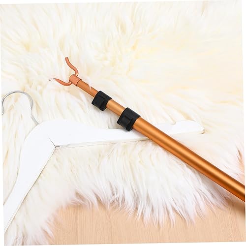 NOLITOY 1 Pièce Tringle à vêtements télescopique Perche télescopique Atteindre Un Poteau à vêtements sur Pied Poteau de Cintre Poteau de Corde à Linge télescopique Alliage d'aluminium Doré - Nail Gallerys