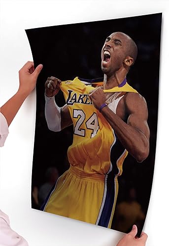 Fortiaboot Kobe_Bryant Shout Basketball_Sports Poster 15 x 23 Inches Affiche 38 x 58 cm (380 x 580 mm) Cadeau décorative - Nail Gallerys