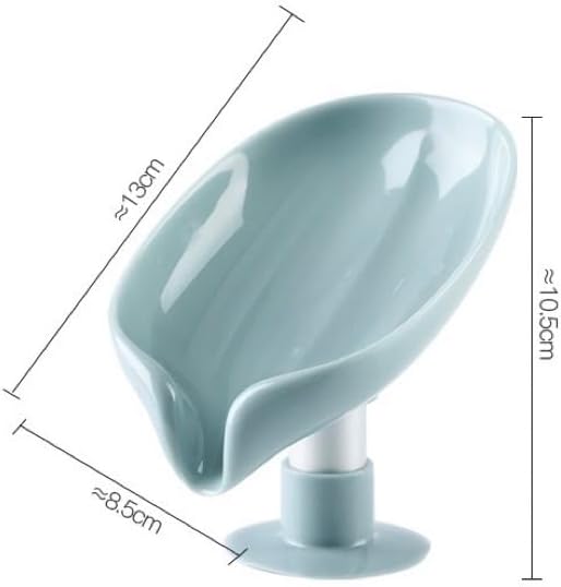 DmDoyy Lot De 2 Porte Savons Ventouse Auto Drainant Support Savon Douche Salle De Bain avec 19 Ventouses Fortes, Design Incliné 45° pour Séchage Rapide (13x12x8.7cm) - Nail Gallerys