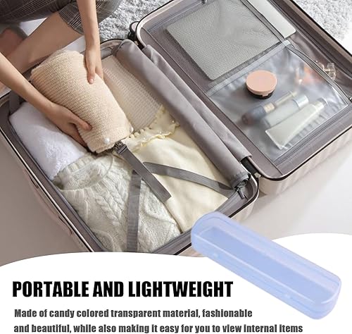 shuhauk Étui à brosse à dents pour voyage – Boîte de rangement portable pour brosses à dents | Porte-brosse à dents hygiénique étanche pour voyage, camping, camping-car, voyage en voiture, évier - Nail Gallerys
