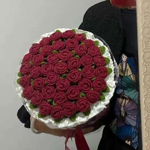 Couverture Bouquet,Couverture Crochet Kit Matériau Couverture Bouquet,Couverture À Crochet À Crochet Pliable Faite À La Main, Débutant Les Débutants Pour Maison Mariage Fête - Nail Gallerys