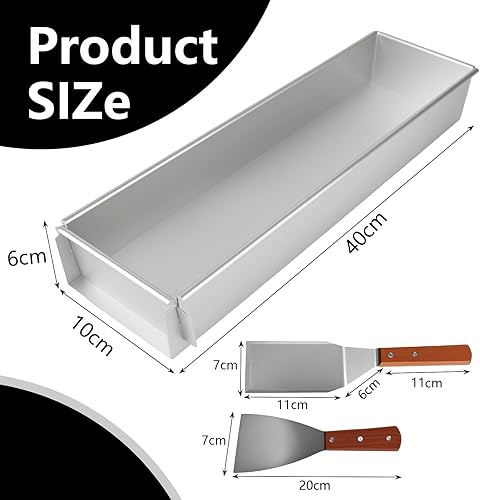 YYTECH Moule à Tiramisu Rectangulaire, Cadre De Cuisson Rectangulaire RéGlable, Moule à gâteau Tiramisu, Moule à gâteau rectangulaire, revêtement antiadhésif, idéal pour tiramisu, gâteaux glacés - Nail Gallerys