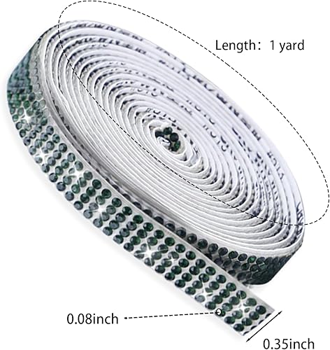 Axvxby Lot de 12 rouleaux de ruban adhésif en strass pour loisirs créatifs, chaussures, vêtements, décoration de fête de mariage Couleurs assorties - Nail Gallerys