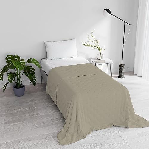 Italian Bed Linen Couette d'été Chic, Microfibre, Bleu, 1 Place 170x250 cm - Nail Gallerys