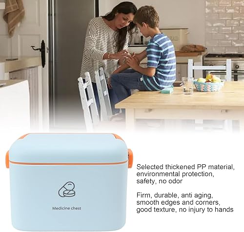 Luqeeg Boîte de Rangement de Médicaments, Conteneur de Trousse de Premiers Soins, Grande Boîte de Premiers Soins Familiale, Organisateur de Boîte à Médicaments (Tapez B) - Nail Gallerys