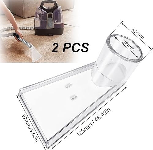 2 Pièces Aspirateur Eau Embout Shampouineuse Aspirateur Suceur Tapis Tête Pivotante Aspirateur Brosse Aspirateur Tapis Buse Vapeur Humide Tapis Tête Pivotante Aspirateur - Nail Gallerys