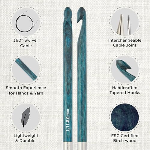 KnitPro Ensemble de crochets tunisiens Deluxe Dreamz - 1 pièce - Nail Gallerys