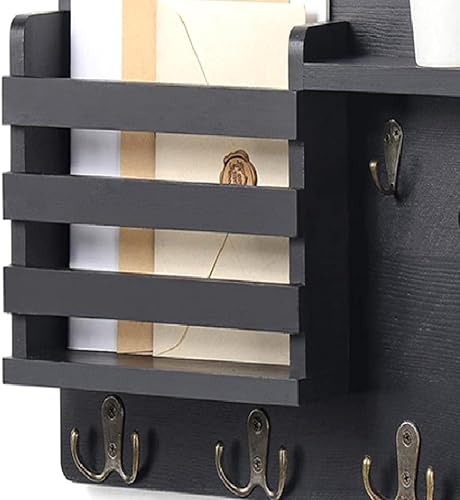 Porte-Clés et Courrier pour Organisateur de Courrier Mural Support Mural avec Crochets Porte-Clés à Installation Facile pour Entrée et Décoration IntérieureB Facile à Utiliser - Nail Gallerys