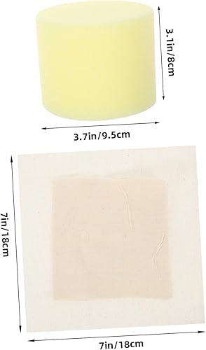 FELTECHELECTR 1ensemble Set De Brosse à Huile Pratique avec Remplacement De Tissu pour Cuisine Accessoire Multifonctionnel pour Crêpes Et Barbecue Comprenant Un Plateau Et Deux Noyaux - Nail Gallerys