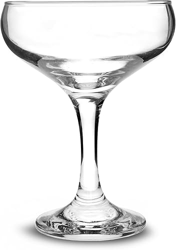 bar@drinkstuff Lot 6 coupes à champagne transparent - 200 ml, ultra resistant - Nail Gallerys