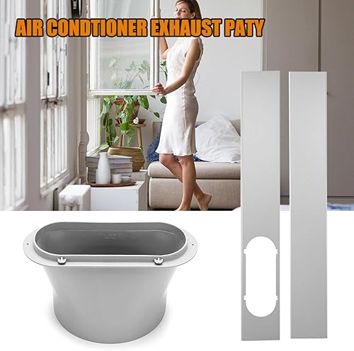 1 fenêtre 15,2 cm - Pour climatiseur portable - Ouverture plate - Pour fenêtre - Climatiseur mobile - Kit plaques d'étanchéité réglables ou 2 plaques joint fenêtre réglables - Nail Gallerys