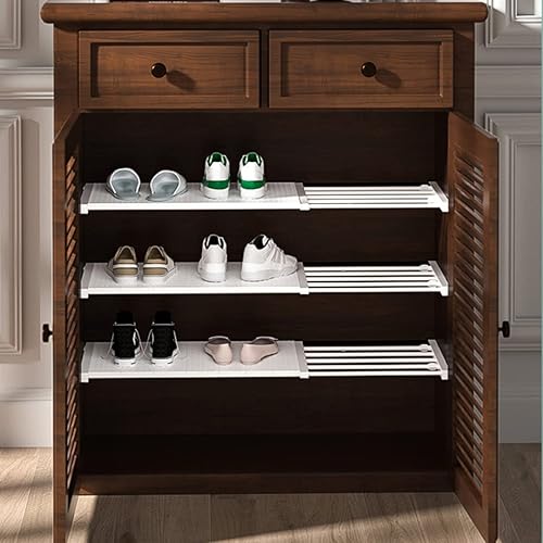 Porgeel Étagères de Placard Extensibles 50 à 80 cm de Division réglable étagère Rangement Rangement Rack Garde - Nail Gallerys