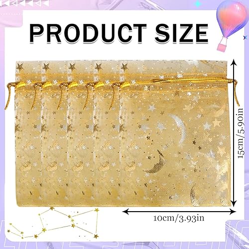 Sachets en organza, 50Pcs Sachets Organza Coloré, Pochettes Cadeau avec Rubans, Pochette Bijoux Petit Sachet Transparent Parfait Pour Mariages, Festival, Noël, Anniversaires - Nail Gallerys