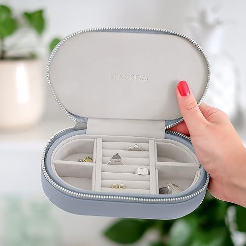 Stackers Boîte à bijoux de voyage ovale Lavande - Nail Gallerys