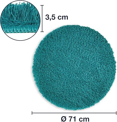 WohnDirect Tapis de Bain Round combinable Un Ensemble • Tapis de Bain Gris • Ø 56 cm - Nail Gallerys