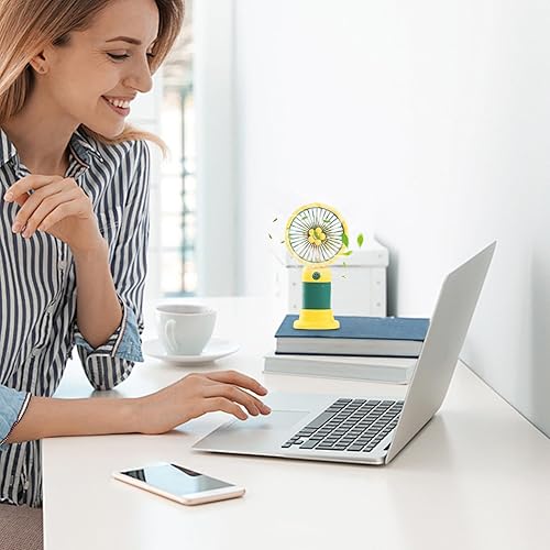 Ventilateur de Poche Portable,Ventilateur de Poche Compact - Appareil de Rafraîchissement Personnel Puissant USB avec Batterie pour Maison Extérieur Voyage Cuisine Hommes Femmes - Nail Gallerys