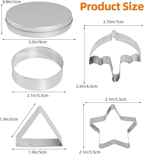 Emporte Piece Pour Coréen Jeu: Coupe Biscuit En Acier Inoxydable Moules à GâTeaux - Moules à GâTeaux Ronds En Forme De Triangle Ou D'éToile Pour La FêTe - Nail Gallerys