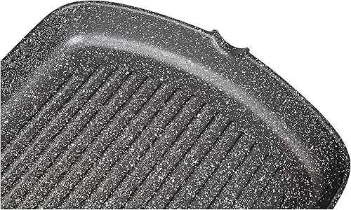 Tognana Mythos, Grill rectangulaire 34x24 avec poignée, Aluminium noir - Nail Gallerys