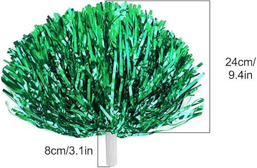 MiOYOOW Lot de 10 pompons de pom-pom girl - 7 couleurs - Portable - Pour compétitions sportives, danse, enterrement de vie de jeune fille - Nail Gallerys