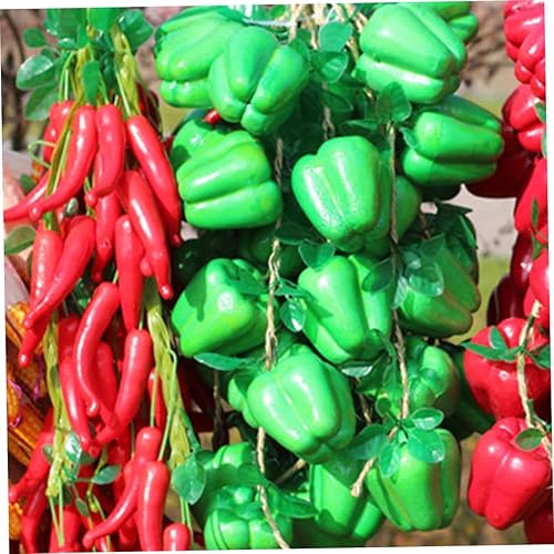 DECHOUS Guirlandes De Piments Artificiels Imitation De Poivrons 10 Pièces Décoration Éducative pour La Maison - Nail Gallerys