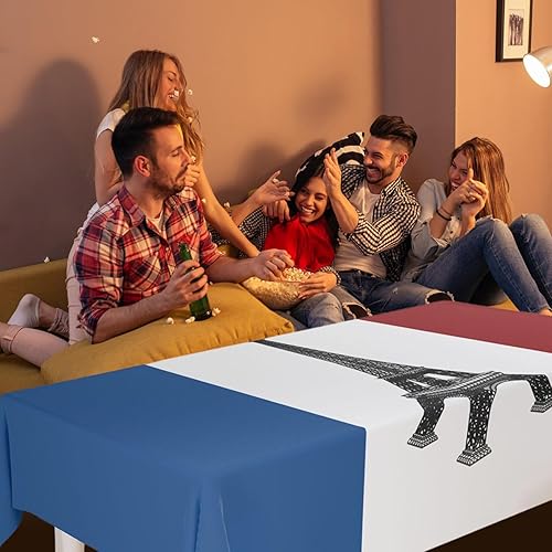 Décoration de fête France, Nappe Drapeau France, Polyester et Gabardine décorations de Table fête Nationale française pour Les fêtes - Nail Gallerys